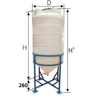 Rezervoar 600l sa postoljem