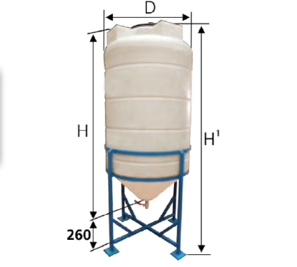 Rezervoar 600l sa postoljem